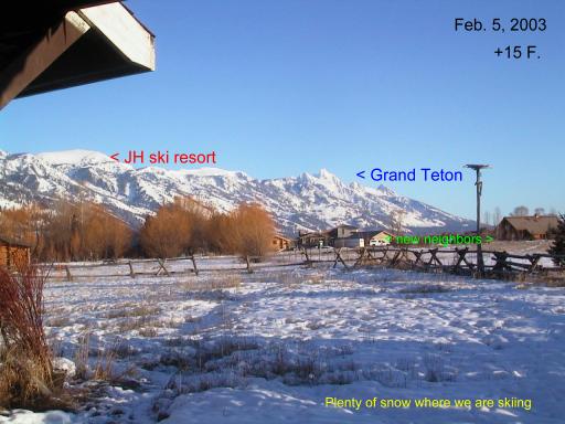 plenty of snow in the mountains but not much in the valley