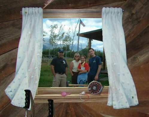 the Zedikers  at home in Jackson Hole in 2003